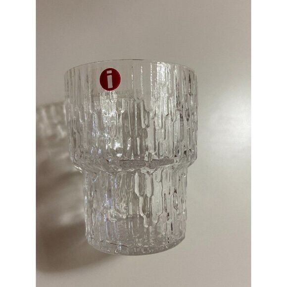 Iittala Paadar Shot Liquor Glasses Tapio Wirkkala Iceberg Icicle Set of 2 - Picture 4 of 11